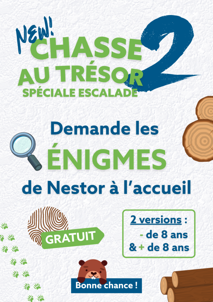 Activité enfant à chartres - chasse au trésor escalade