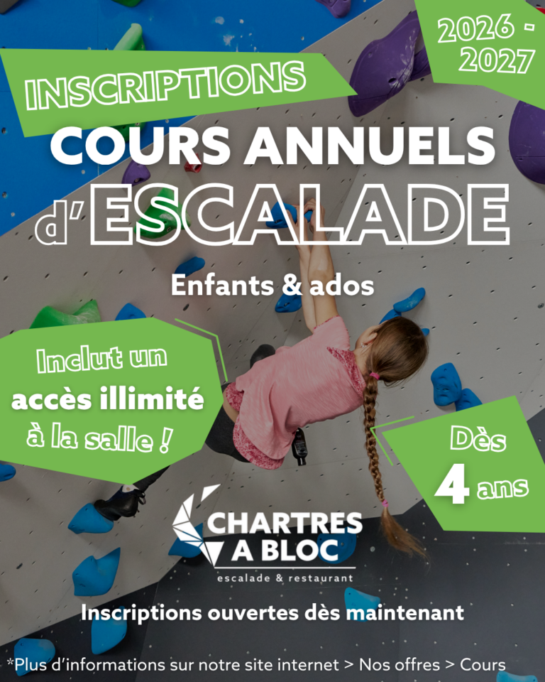 Cours escalade enfants à Chartres