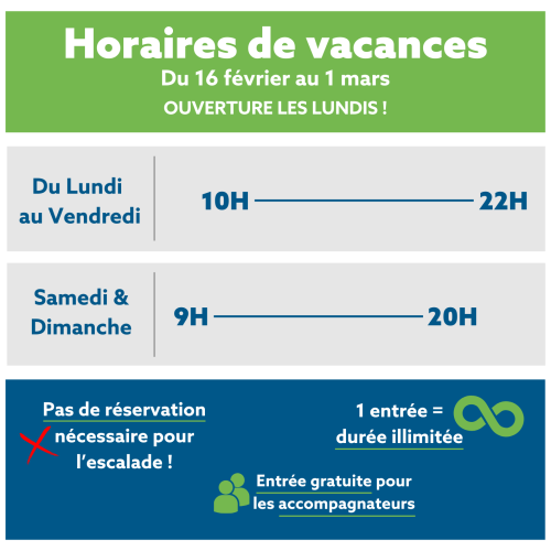 Horaires vacances CAB